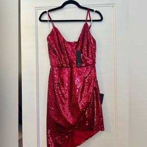 Lulu’s Red Sequin Dress